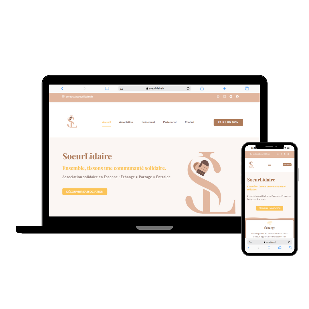 Exemple de création de site vitrine à Ris-Orangis – AlqamarWebmaster